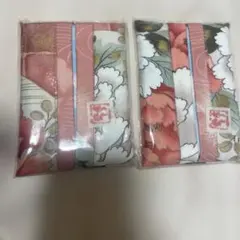 ハンドメイド　ティッシュケース　２枚セット　ティッシュ付き