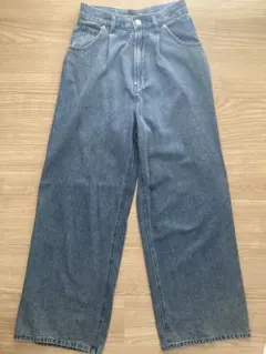 JEANASIS ダークブルー ワイドパンツ Mサイズのサムネイル