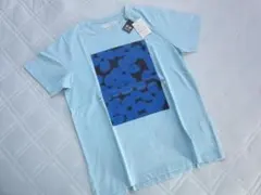 LL【新品】VAN JACKET 　Ｔシャツ　VAN の大人花柄　Sax