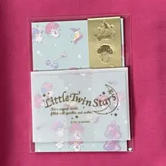 サンリオ リトルツインスターズ キキララ ミニレターセット オヤスミ