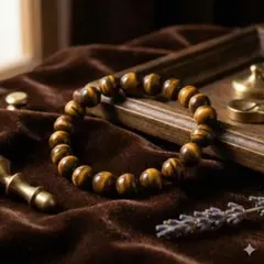 タイガーアイ ブレスレット 天然石 金運 仕事運 数珠 パワーストーン