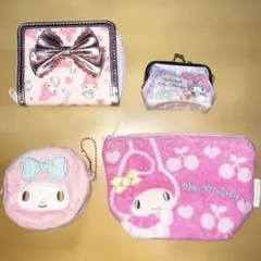 マイメロ　マイメロディ　財布　がま口　ポーチ　4点　セット　サンリオ　まとめ売り