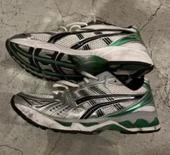 ASICS GEL-KAYANO スニーカー シルバー グリーン　26.5cm