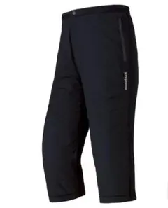 Lサイズ ブラック U.L.サーマラップ ニーロングパンツ モンベル