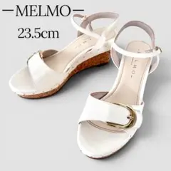 美品★MELMO コルクウェッジサンダル 23.5 ホワイトのサムネイル