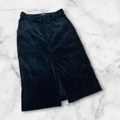 ZARA TRF コーデュロイスカート M ブラック ベルト付 綿100%のサムネイル