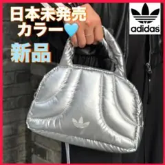 【日本未発売】新品　adidas ミニ ボーリングバッグ メタリック　シルバー