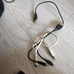 USB　B タイプ　3個　ケーブルセット ホワイト・ブラック