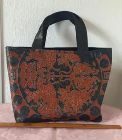 ハンドメイド　着物、帯等のリメイクバッグ　No.1