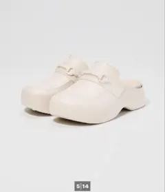 GU rokh ローファークログサンダル ナチュラル　29センチ