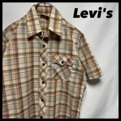 古着　70s 80s Levi's カナダ製　ヴィンテージ チェック柄　1