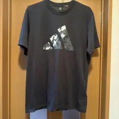 adidas 半袖Tシャツ カモフラロゴ 黒