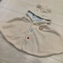 キムラタン　ピッコロ　ベビーポンチョ　くまさん　70 80
