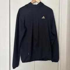 adidas ブラック ジャケット フード付き