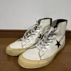 Converse ONE STAR HI ホワイト/ブラック 8 希少