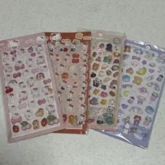 ぷっくりシール4枚セット