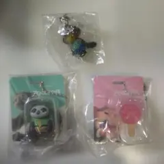 ズートピア　ブリスターチャーム　めじるしアクセサリー　3点セット