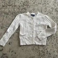 Polo Ralph Lauren ホワイト カーディガン 4/4T
