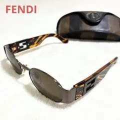 FENDI サングラス ブラウン ズッカ柄 ケース・クロス付き - メルカリ