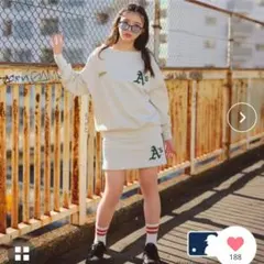 repipi armario MLB 美品 スカート スウェット 150 レピピ