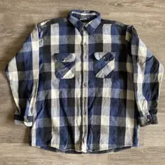 80sUSA製ファイブブラザーFIVEBROTHERヘビーネルシャツヘビネル青黒 80sUSA製ファイブブラザーFIVEBROTHERヘビーネルシャツヘビネル