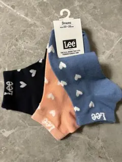 Lee レディース ソックス 3足セット ハート柄 23-25cmのサムネイル