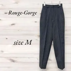 ストライプ スラックス M 毛　暖かい　パンツ　ボトムス　ビジネス　ウール