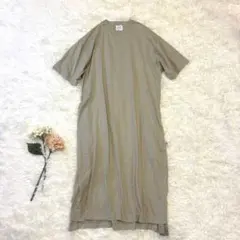 A235◾︎ coen コーエン カットソーワンピース ロング コットン FREE
