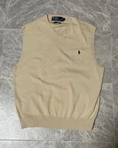 POLO RALPH LAUREN ポロ ラルフローレン ロゴ ニットベスト L