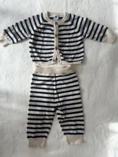Petit Bateau ストライプ ベビー服 6m