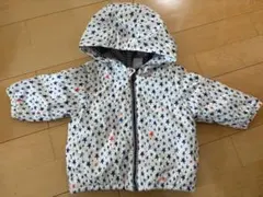 プチバトー　フード付き中綿入りジャケット　12m