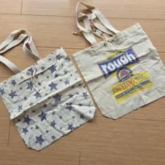 未使用★ラフ　rough★プリントデザイン トートバッグ★2個セットのサムネイル