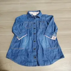 HusHusH　ハッシュアッシュ　デニム　ワンピース 100cm 長袖　春　秋