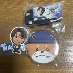 三代目JSB NAOTO 缶バッジセット ミニチュアトラック ステッカーセット