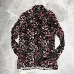 ZARA MAN 長袖シャツ 花柄 総柄 Mサイズ ザラ メンズ