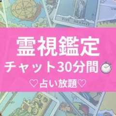 霊視鑑定 チャット30分 占い放題 タロット 占い
