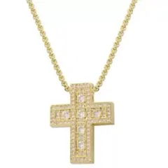 新品 ゴールド クロスネックレス ダブルクロス 十字架 ベルエポック ペンダント