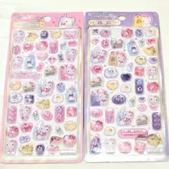 【海外限定】サンリオ ハローキティ シール ボンボンドロップ風 2種セット B