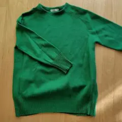 INED CRAD 緑色 長袖ニットセーター