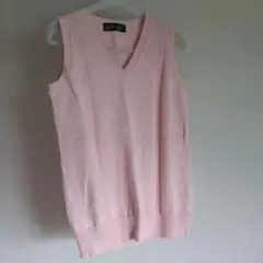 EAST BOY ピンク Vネック ノースリーブ スクールベスト