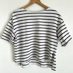 GU ボーダー半袖カットソー