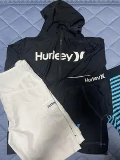 Hurley フード付きラッシュガードと水着セット