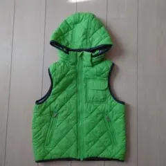 GapKids フード付きキルティングベスト 130cm