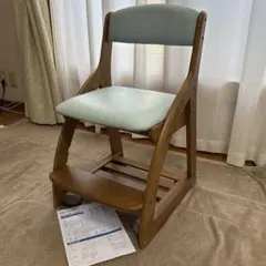 コイズミ フォーステップチェア キャスター付き 水色