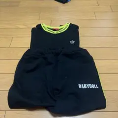 BABYDOLL キッズ Tシャツ パンツ セットアップ ブラックのサムネイル
