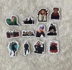 呪術廻戦　アニメ　ステッカー　シール　キャラクター　12枚セット