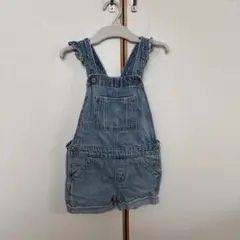 GAP デニムオーバーオール 105cm フリル付き