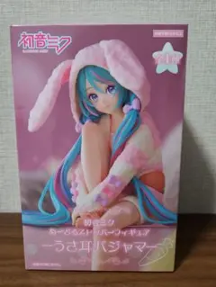 初音ミク　うさ耳パジャマ　ぬーどるストッパー　フィギュア
