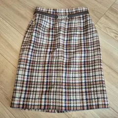 アプワイザーリッシェ　ツイード調チェック柄タイトスカート