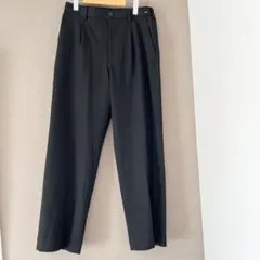 UNIQLO ユニクロ タックワイドパンツ　ブラック　S 321-475566